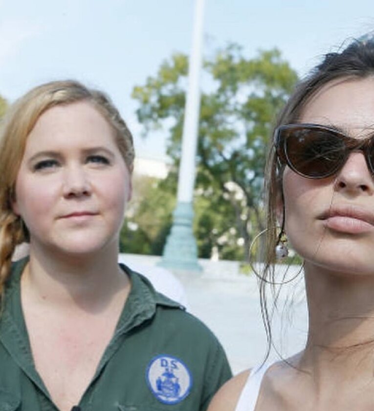 Amy Schumer i Emily Ratajkowski protestowały przeciwko Brettowi Kavanaughowi 