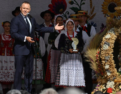 Miniatura: Nawrocki na dożynkach, europoseł żądał...