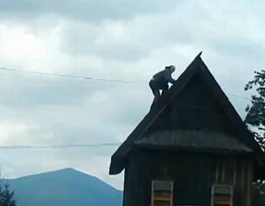 Miniatura: Niecodzienny mandat. Siedział na dachu...