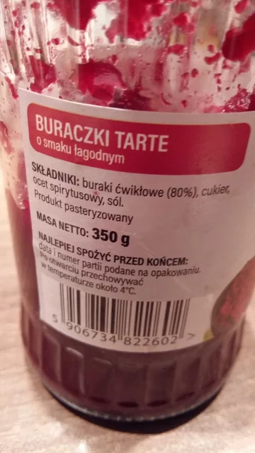 GIS wycofuje buraczki tarte "Zaczarowany Ogród" 