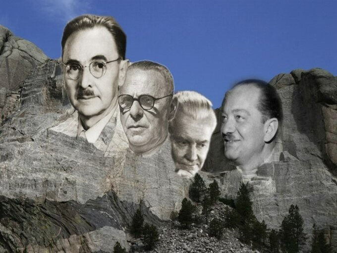 „Polskie Kardiologiczne Mount Rushmore”; ojciec polskiej kardiologii – prof. Mściwoj Semerau-Siemanowski i jego trzech uczniowie: Jerzy Jakubowski (ur. jako Mosze Hersz Muszkatenblit), Edmund Żera, Zdzisław Askanas