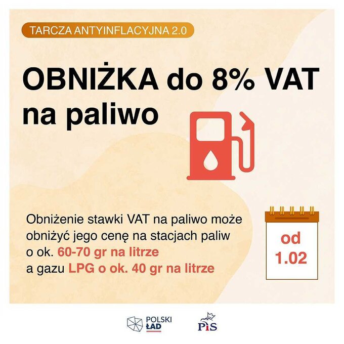 Obniżka VAT na paliwo