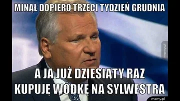 Mem z Aleksandrem Kwaśniewskim 