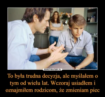 Mem o zmianie pieca 