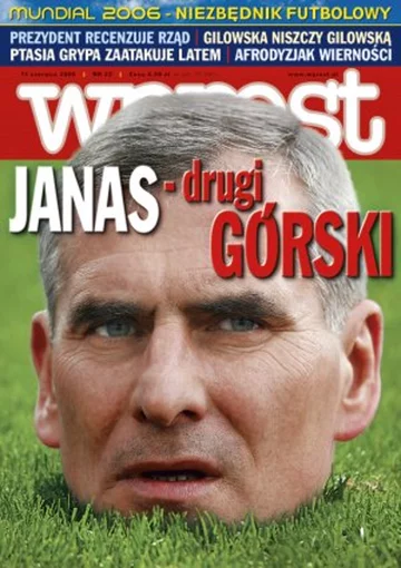 Okładka tygodnika Wprost nr 23/2006 (1226)