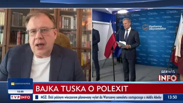 Paski TVP Info o Tusku i konwencji PO 