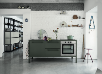Meble kuchenne ze&nbsp;stali z&nbsp;kolekcji Frame, Fantin