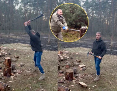 Miniatura: Bąkiewicz z siekierą odpowiada Żurkowi....