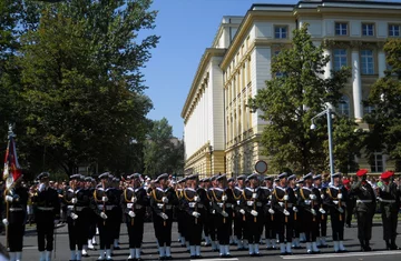 Poczet sztandarowy Marynarki Wojennej (fot.Marcin Lis)