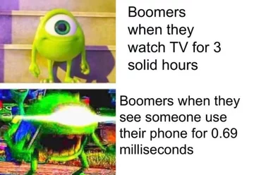 Mem do hasła „OK boomer” 