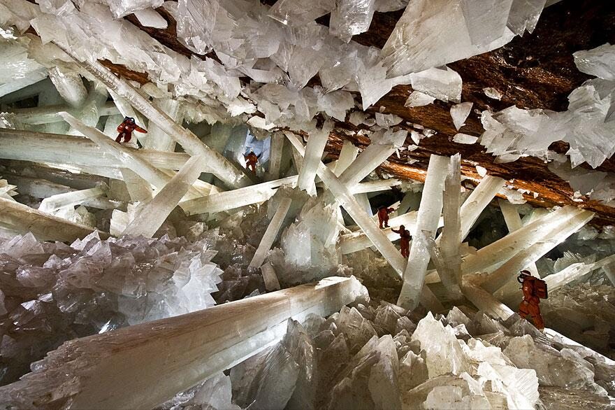 Kryształowa Jaskinia w Naica, Meksyk (fot. epicdash.com)