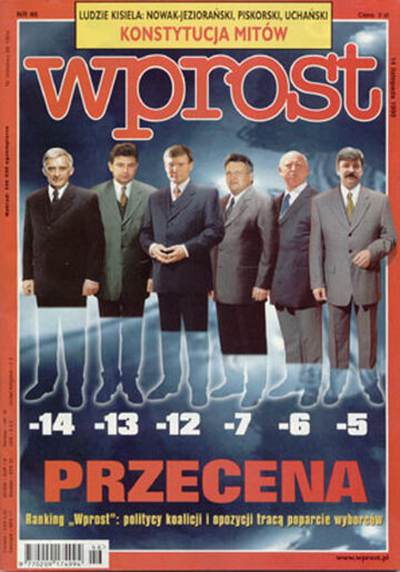 Okładka tygodnika Wprost nr 46/1999 (885)