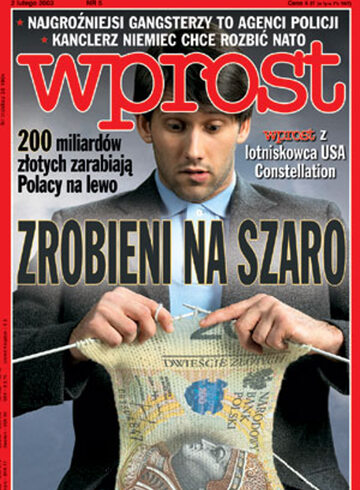 Okładka tygodnika Wprost nr 5/2003 (1053)