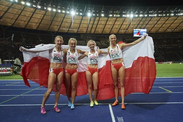 Polska sztafeta 4x400 metrów Polki zdobyły złoto w składzie: Małgorzata Hołub-Kowalik, Iga Baumgart-Witan, Patrycja Wyciszkiewicz i Justyna Święty-Ersetic.