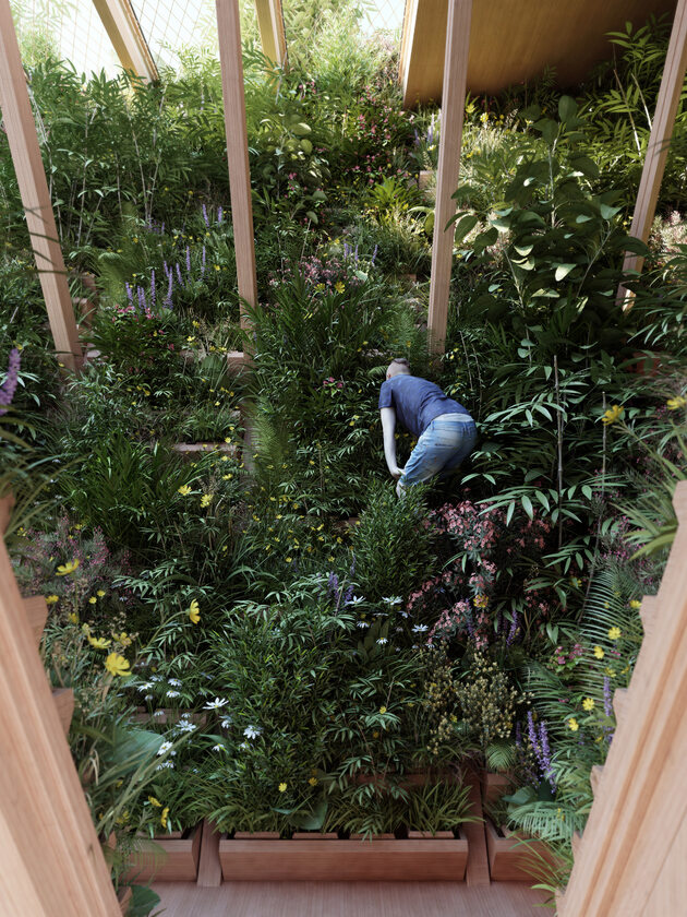 Modułowy wieżowiec z ogrodami Modułowy wieżowiec z ogrodami od Precht