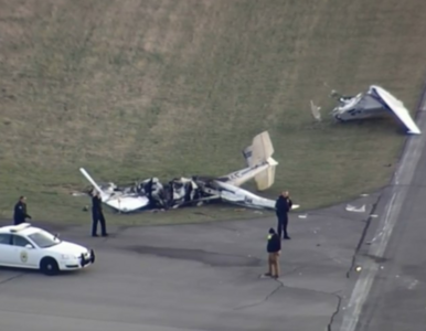 Miniatura: Tragiczny wypadek na lotnisku. Samoloty...
