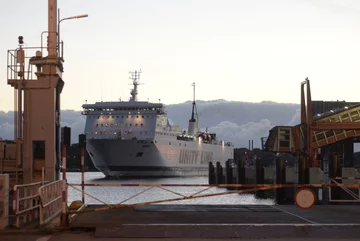 Prom, którym polscy strażacy wrócili ze Szwecji 