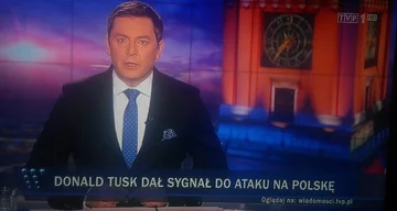 Pasek TVP za czasów prezesury Jacka Kurskiego 