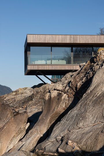 Dom na skale, projekt Cameron Webster Architects 