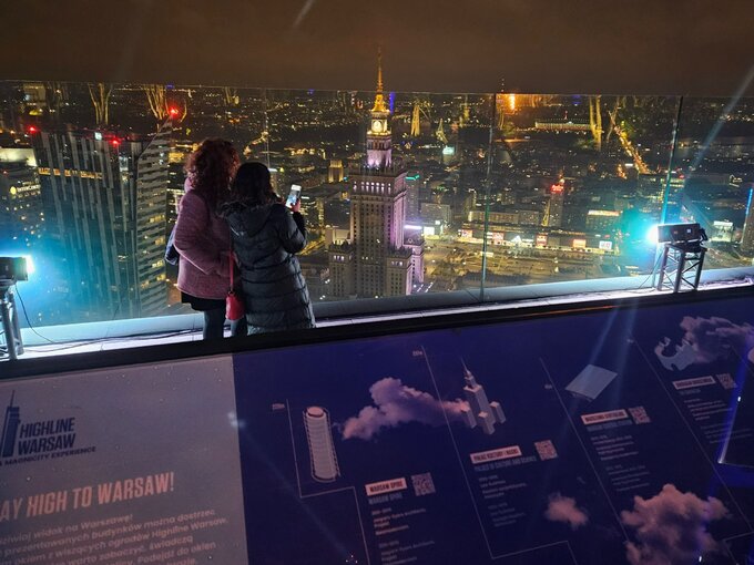 Widok z 49. piętra Varso Tower