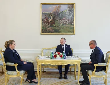 Miniatura: Barski w Pałacu Prezydenckim. Duda:...