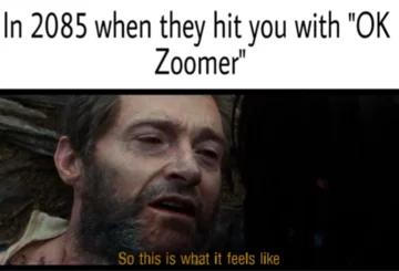 Mem do hasła „OK boomer” 