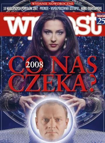 Okładka tygodnika Wprost nr 1/2008 (1306)