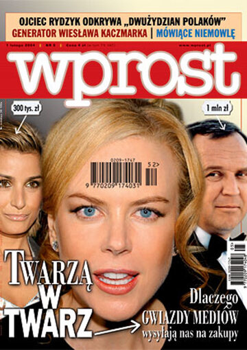 Okładka tygodnika Wprost nr 5/2004 (1105)