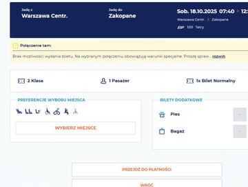 Komunikaty na&nbsp;stronie PKP