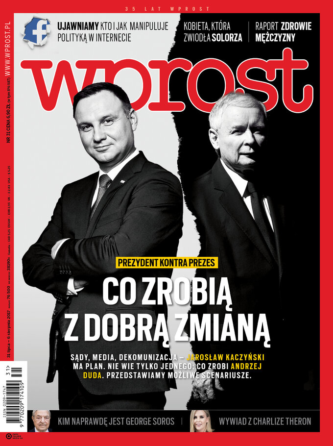 Okładka 31 numeru "Wprost"