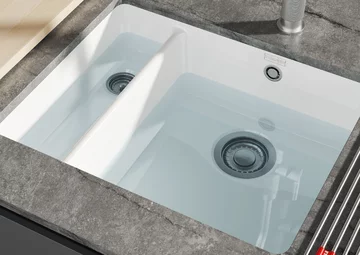 Ceramiczny zlewozmywak podwieszany KubusX marki Franke 