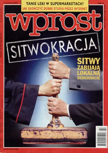 Okładka tygodnika Wprost nr 22/2001 (966)