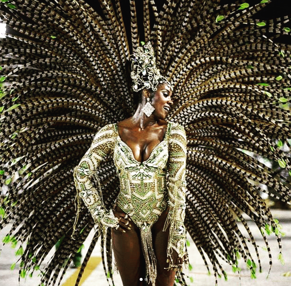 Tancerka z karnawału w Rio 