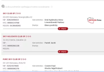 Sky Club na stronie KRD to Rzetelna Firma