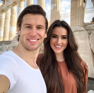 Grzegorz Krychowiak i Celia Jaunat 