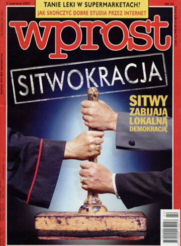 Okładka tygodnika Wprost nr 22/2001 (966)