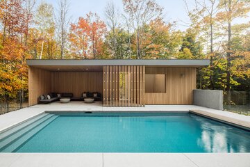 Drewniany dom w&nbsp;g&oacute;rach, projekt Thellend Fortin Architectes
