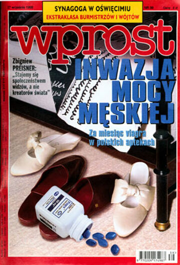 Okładka tygodnika Wprost nr 39/1998 (826)