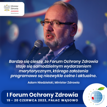 Adam Niedzielski &ndash; I&nbsp;Forum Ochrony Zdrowia