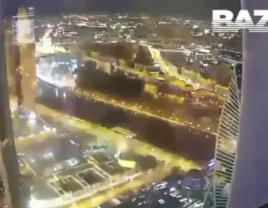 Miniatura: Drony atakują coraz bliżej Kremla. Wybuch...