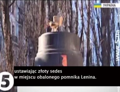 Miniatura: W Kijowie złoty sedes zastąpił Lenina