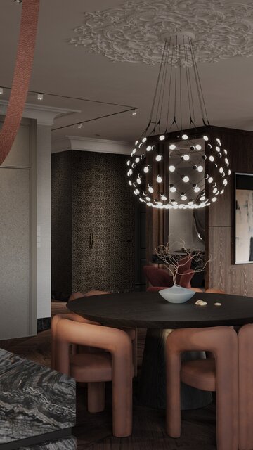 Apartament z widokiem na park, projekt Modeko Studio 