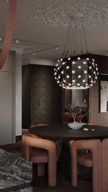 Apartament z widokiem na park, projekt Modeko Studio 