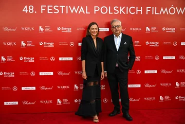 Producent filmowy Zbigniew Domagalski i aktorka Zuzanna Lit 