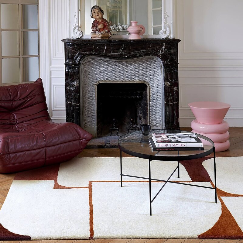 Dywan przed kominkiem