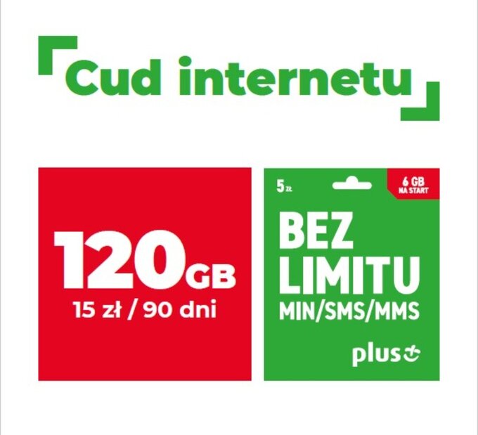 Nowa promocja w Plusie na kartę – aż 120 GB za 15 zł na święta