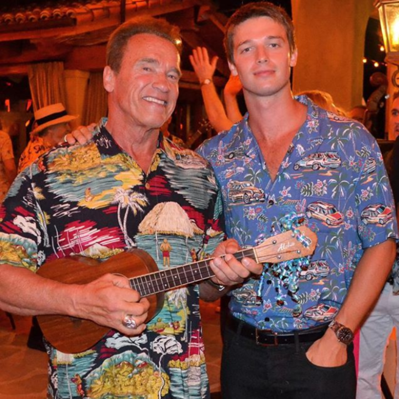 Arnold Schwarzenegger z synem Patrickiem 