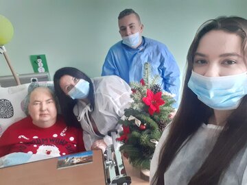 Państwo Chmieleccy w&nbsp;Hospicjum im.&nbsp;św. Matki Teresy z&nbsp;Kalkuty