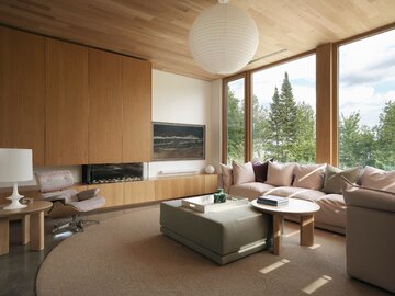 Dom nad jeziorem, projekt Ghoche Architect
