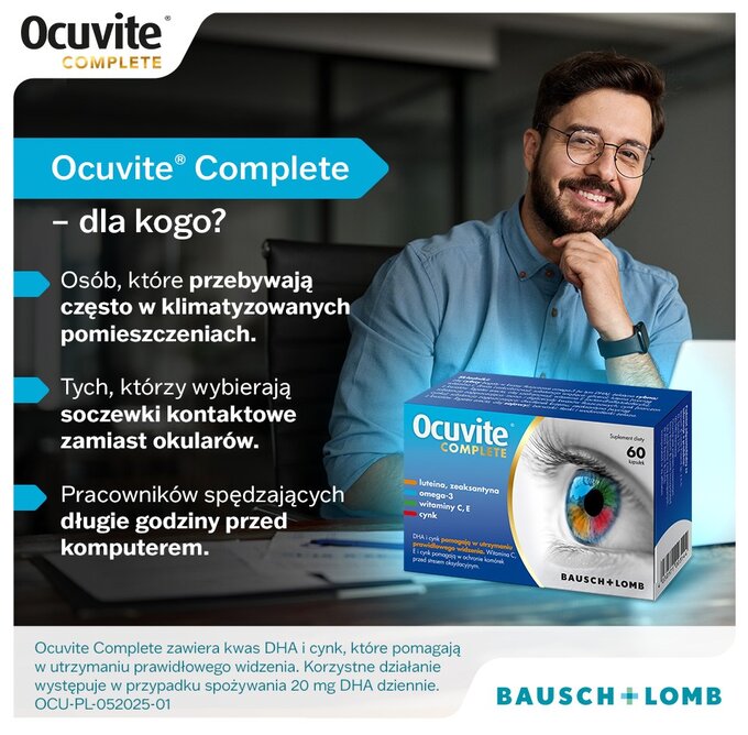 Ocuvite® Complete – dla kogo? – infografika